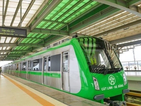 Sắp chạy thử tuyến đường sắt Cát Linh-Hà Đông