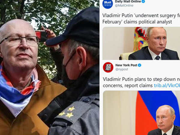 Nga bắt nhân vật tung tin đồn Putin bị bệnh