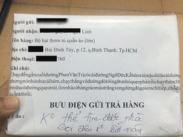 Để lại dòng hướng dẫn tìm địa chỉ nhà như đánh đố, 'thượng đế' không chịu nghe điện thoại khiến shipper muốn khóc ra 'tiếng Mán'