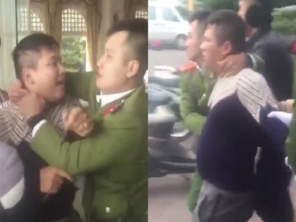 Nam thanh niên hung hãn đấm chảy máu mũi Trung úy cảnh sát dương tính với ma tuý