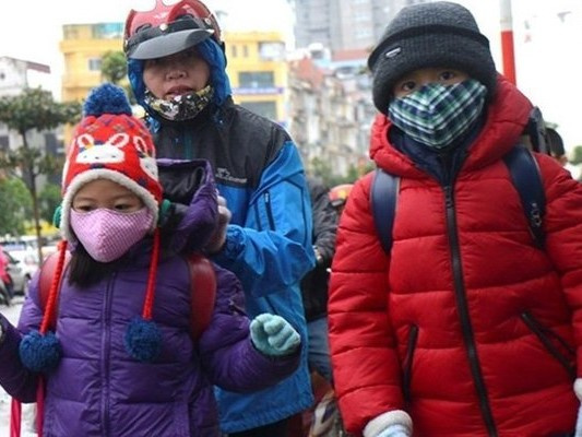 Hàng chục trường ở Lạng Sơn cho học sinh nghỉ học tránh rét