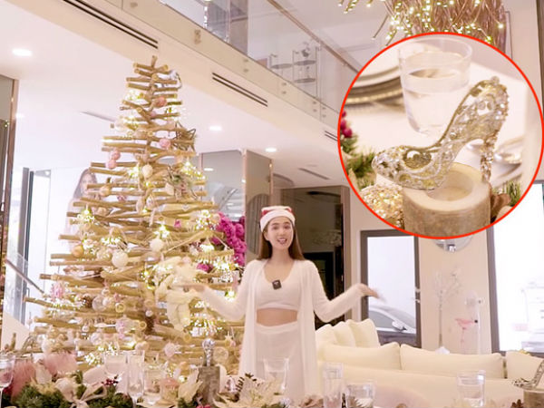 Cận cảnh căn biệt thự 40 tỷ của Ngọc Trinh sau khi được cô chủ tự tay trang trí Noel đã trở thành như thế nào?