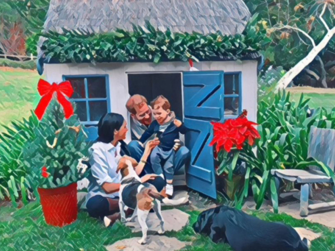 Gia đình Meghan và Harry tung ảnh mừng Giáng sinh siêu giản dị, Hoàng tử nhỏ Archie lộ đặc điểm khác biệt với Hoàng gia Anh