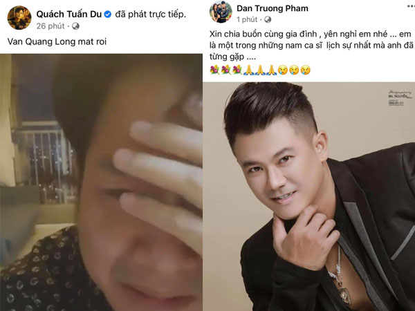 Dàn sao Việt bàng hoàng, bật khóc nói lời tiễn biệt ca sĩ Vân Quang Long