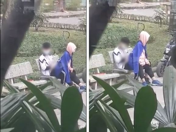 Cặp đôi mặc đồng phục học sinh thản nhiên 'mây mưa' giữa ban ngày, trong công viên ở Hà Nội gây xôn xao