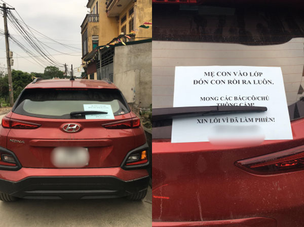 Đỗ xe chiếm nửa lòng đường trong ngõ nhỏ, người phụ nữ vẫn được tấm tắc khen vì ứng xử thanh lịch