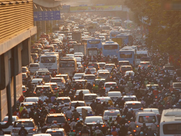 Chùm ảnh: Và đây là buổi chiều tắc đường kinh hoàng cuối cùng của năm 2020