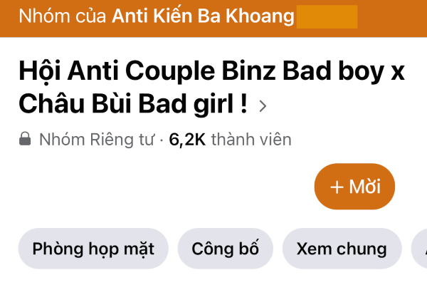 Bất ngờ group anti Châu Bùi - Binz hơn 6 ngàn thành viên: Khi anti thì không cần lý do