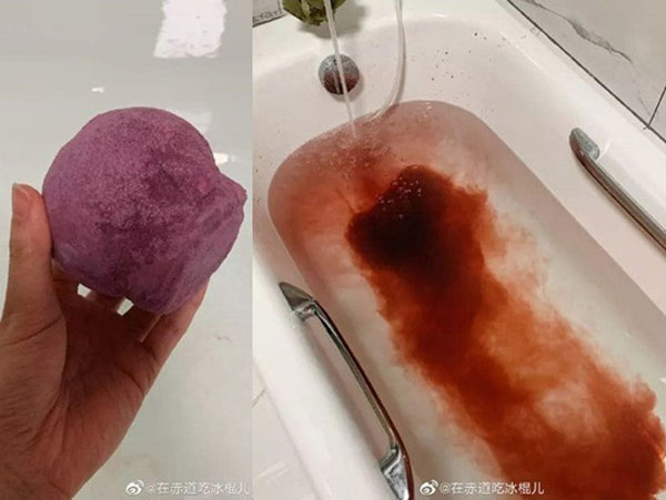 Mua bom tắm phiên bản giới hạn về thư giãn, khách 'xanh mặt' khi phát hiện thứ kinh dị trong bồn nước