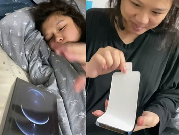 Vợ bầu đôi, chồng 'người ta' tặng luôn iPhone 12 khiến hội chị em 'đỏ mắt' hâm mộ