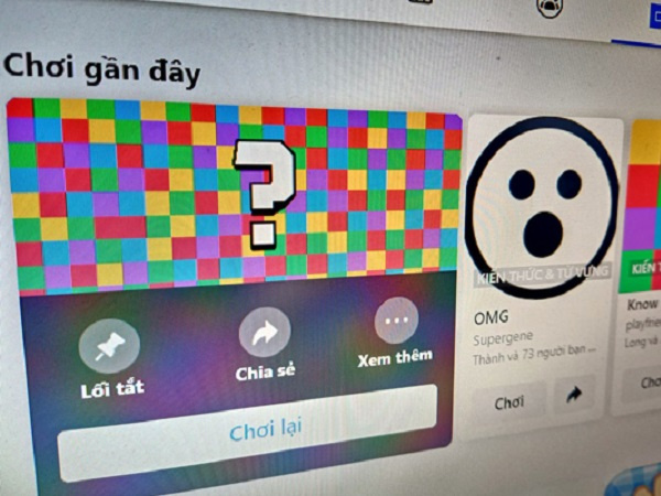 Thận trọng với những game trắc nghiệm ‘dạo’ trên Facebook