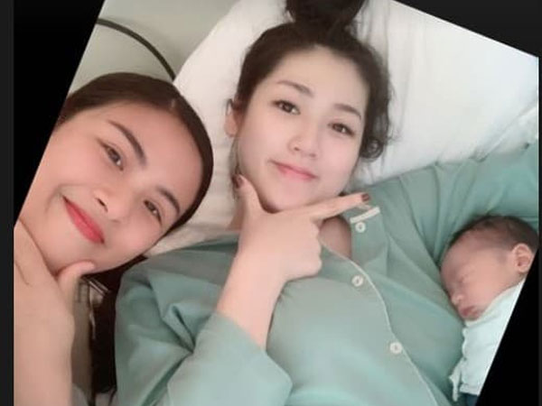 Hé lộ hình ảnh Á hậu Dương Tú Anh khi vừa mới sinh con