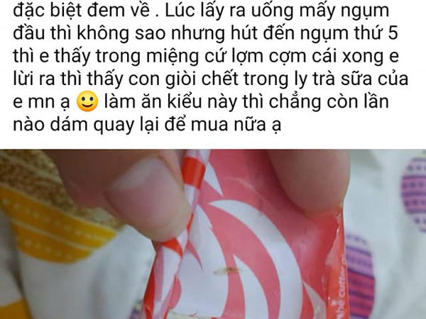 Bóc phốt quán trà sữa nổi tiếng ở Đà Nẵng có giòi, cô gái bị một nhóm người công kích gây tranh cãi trên mạng xã hội
