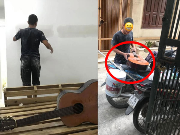 Thèm thuồng cây đàn guitar cũ mãi mà chưa có tiền mua, anh thợ sửa nhà có cách 'xin' cực chuẩn vừa hợp tình lại hợp lý
