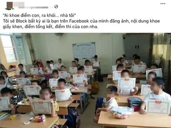 Mùa khoe bảng điểm lung linh của con lại về khiến dân mạng 'bội thực', 1 ông bố ở TP.HCM mệt mỏi đến mức phải ra thông báo cực rắn như này