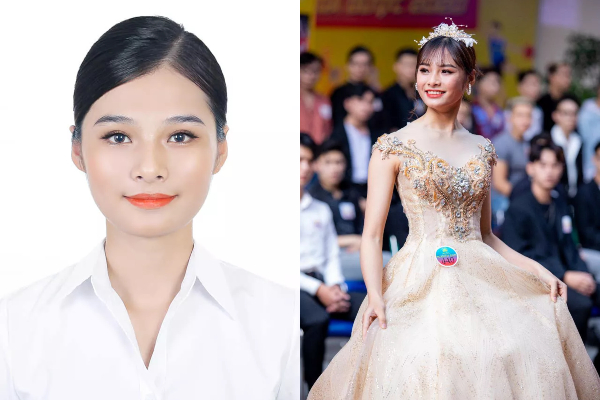 Dùng ảnh chân dung thi hoa khôi, nữ sinh vẫn được yêu thích nhất nhì tại Miss HUTECH