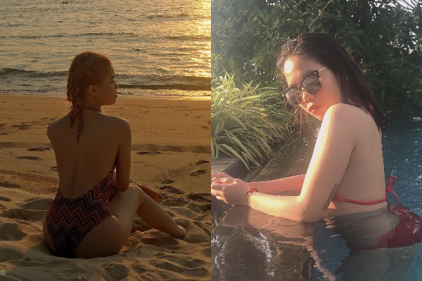 Đọ ảnh bikini của Pháo và Tlinh: Rap xịn rồi còn dáng ai hơn?