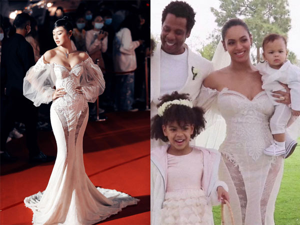 Minh Hằng khoe dáng nuột trong chiếc váy 350 triệu, ai ngờ đó chính là váy cưới của Beyoncé