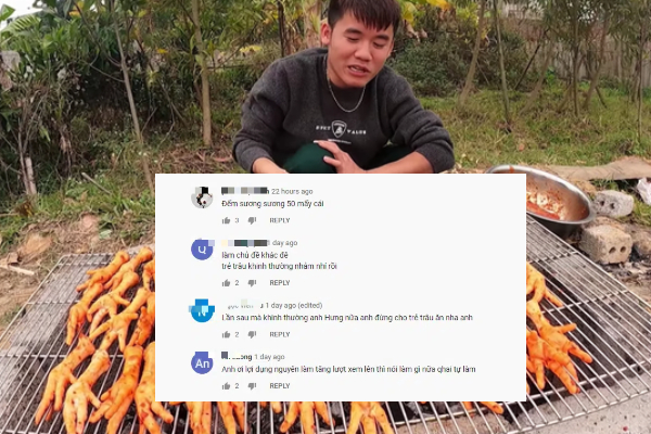 Con trai bà Tân Vlog trở lại với món chân gà nướng sốt siêu cay nhưng tiếp tục bị dân mạng 'ném đá' khi soi được chi tiết vô lý này