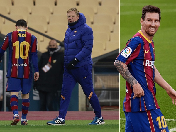 Messi bất mãn với Koeman, muốn Barca sa thải ngay