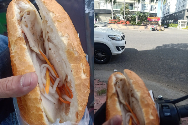 Anh xe ôm mua ổ bánh mì ở khu nhà giàu, cầm cả ngày vẫn không dám ăn