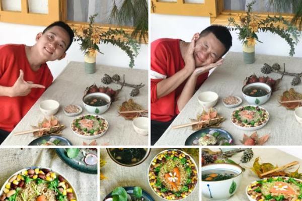 Chàng kiến trúc sư khoe mâm cơm chay tự nấu, chị em ngay lập tức 'mất liêm sỉ' lao vào nhận làm chồng!