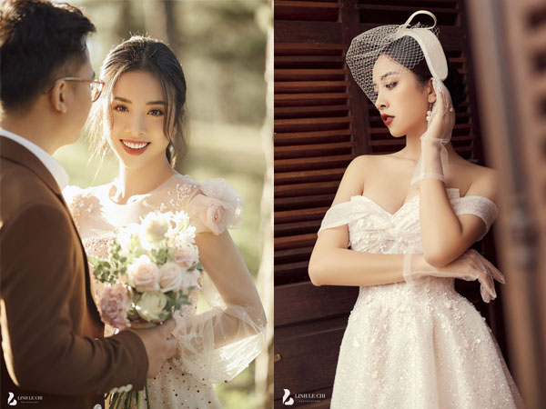 Á hậu Thuý An tung ảnh cưới lung linh trước thềm hôn lễ: Nhan sắc cô dâu 'đỉnh của chóp', e ấp bên chú rể hơn 12 tuổi!