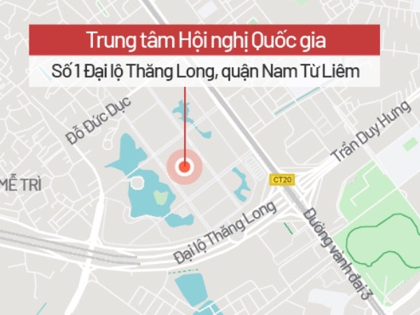 Bản đồ cấm đường phục vụ Đại hội Đảng