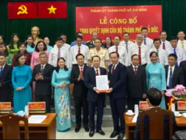 Nhân sự chủ chốt được kiện toàn, TP Thủ Ðức chính thức hoạt động
