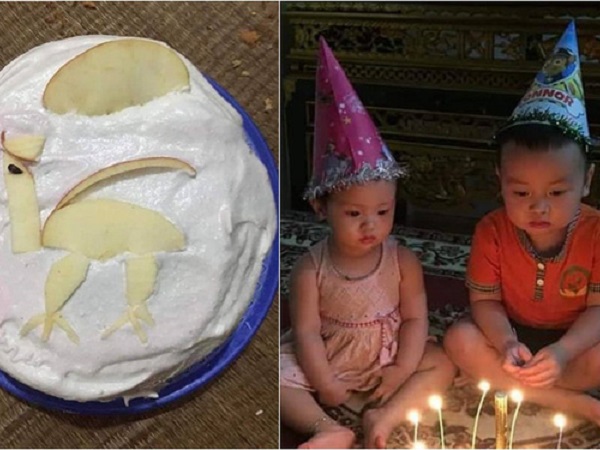 Chiếc bánh sinh nhật 'cây nhà lá vườn' đang hot nhất MXH, biểu cảm bối rối của 'khổ chủ' càng khiến dân tình cười ngất
