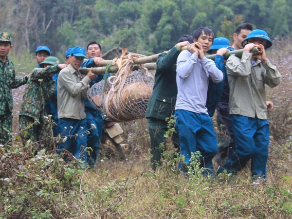 Hủy nổ thành công một quả bom nặng khoảng 600kg