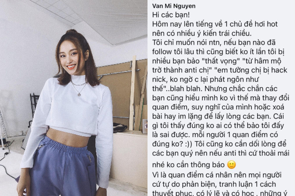 Mi Vân 'theo dòng sự kiện': Đăng trạng thái cực gắt, yêu cầu 'ai đó' bớt phèn