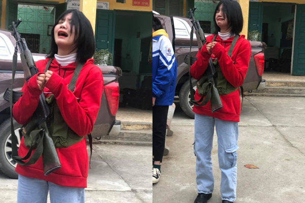 Nữ sinh bật khóc vì học Quốc phòng, lý do đằng sau khiến người nghe vừa thương vừa buồn cười