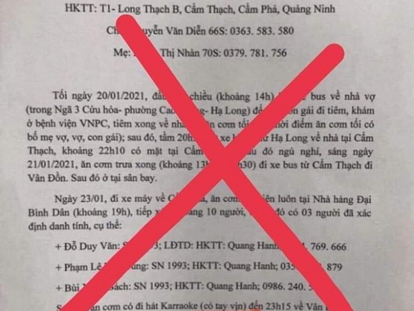 Không có bệnh nhân COVID-19 đi karaoke 'tay vịn' như thông tin lan truyền