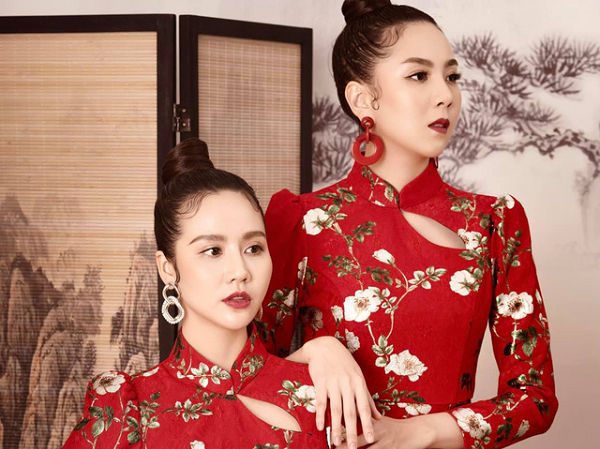 Mai Ngọc, Huyền Lizzie đẹp hút hồn trong trang phục mang đậm không khí Tết