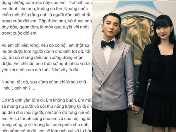Nghi vấn Hải Tú gửi 4-5 trang mail tỏ tình cho Sơn Tùng: 'Em xin lỗi vì đã tỏ tình khi anh đang yêu người khác'