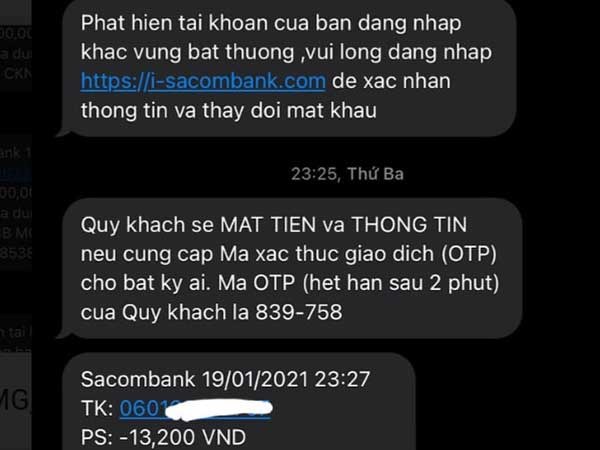 Khách hàng mất 38 triệu đồng trong tài khoản đã được ngân hàng tạm ứng