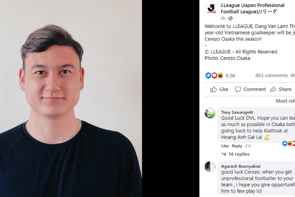 CĐV Thái Lan công kích, trù Đặng Văn Lâm dự bị ở Nhật