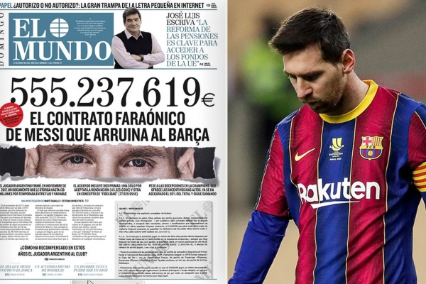 Barca khởi kiện vụ hợp đồng 500 triệu euro của Messi bị rò rỉ
