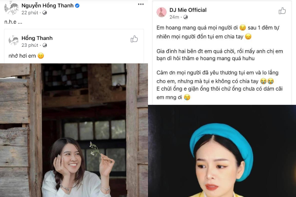 Hồng Thanh đăng trạng thái 'nhớ hơi gái lạ', DJ Mie thanh minh trước tin đồn, dân mạng phản ứng 'PR quá cồng kềnh'