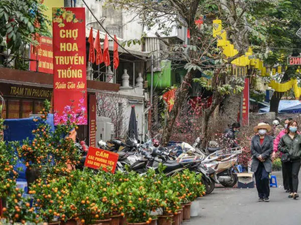 Ghé thăm chợ hoa cổ nhất Hà Nội giữa mùa dịch COVID-19