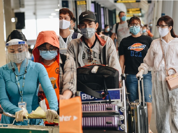 Sân bay Tân Sơn Nhất kích hoạt chế độ chống dịch nghiêm ngặt, hành khách mặc đồ bảo hộ về quê ăn Tết