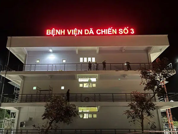 Cận cảnh bệnh viện dã chiến số 3 ở Hải Dương trước giờ hoạt động