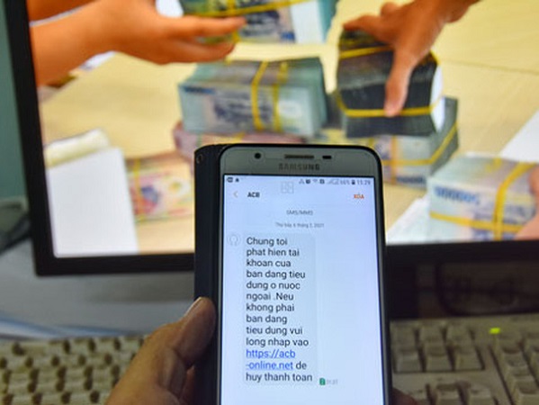 Lại rộ tin nhắn SMS giả mạo ngân hàng để lừa đảo