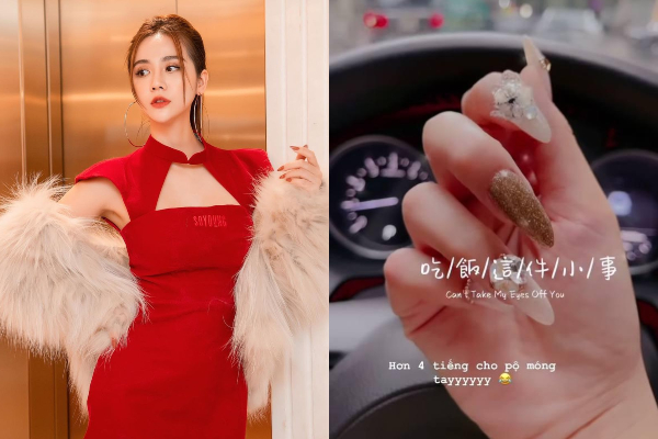 Người chơi hệ nail đồng loạt phô trương thanh thế đón Tết, lướt news feed gặp 3 gái xinh thì có đến 2 người khoe