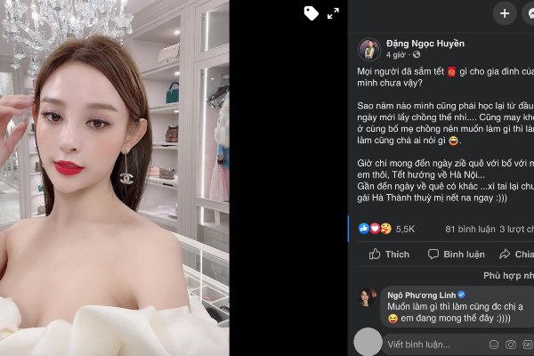 Thường xuất hiện cùng nhau nhưng Linh Rin lại không muốn sống chung với cha mẹ chồng tỷ phú