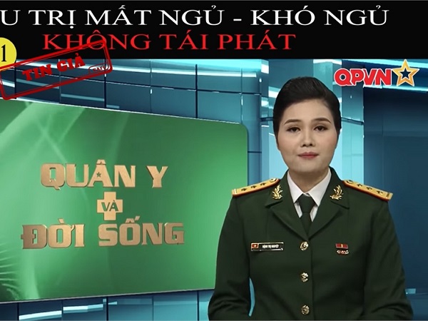 Kênh giả mạo truyền hình Quốc phòng Việt Nam để quảng cáo thực phẩm chức năng