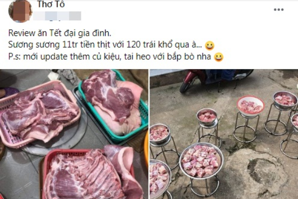 Cư dân mạng khoe đồ ăn ngày Tết: Nồi thịt siêu to khổng lồ 11 triệu, hàng trăm quả trứng kho chờ ngày 'xuất quân'