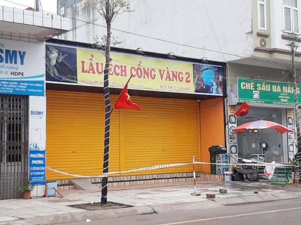 Thông báo khẩn về nhân viên nhà hàng Lẩu ếch Cổng Vàng cơ sở 2 nghi nhiễm Covid-19