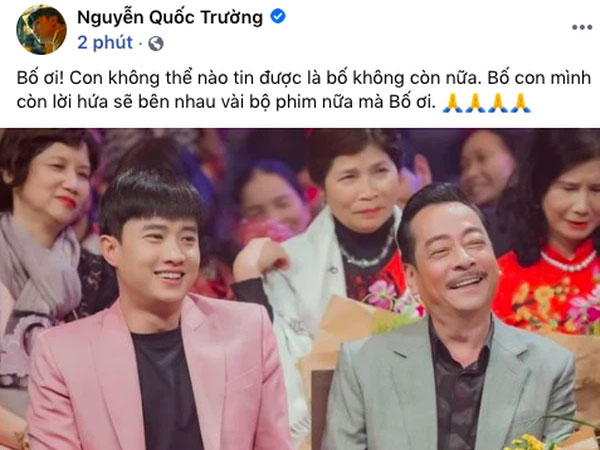 NS Hồng Vân, Quốc Trường và sao Vbiz đau buồn, tiếc thương khi hay tin NSND Hoàng Dũng qua đời
